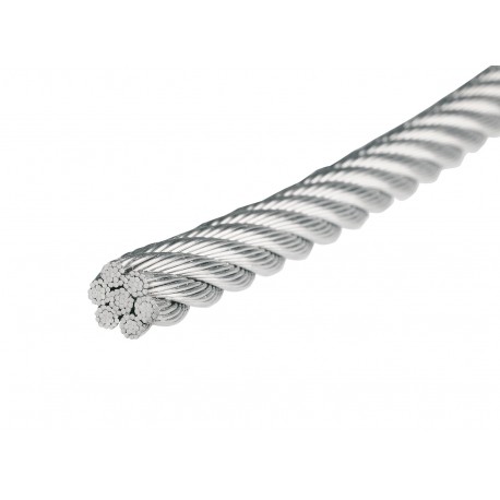 Couronne de 25 mètres de Câble Souple 7x7 brins Inox A4 D.8mm