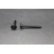 Vis de Penture TC Large Torx Acier Zingué Noir 6 X 50